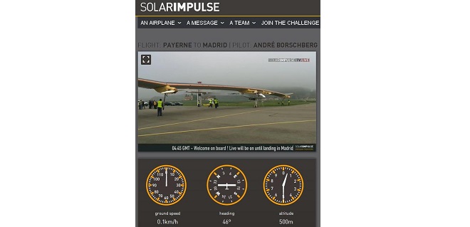 Sigue en directo el vuelo del Solar Impulse