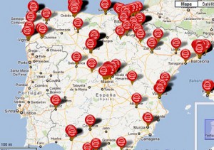 Mapa virtual de puntos de recarga para vehículos eléctricos